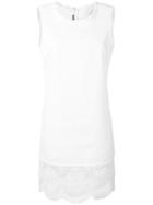 Mcq Alexander Mcqueen Sleeveless Dress, Women's, Size: 40, White, Cotton/polyester
