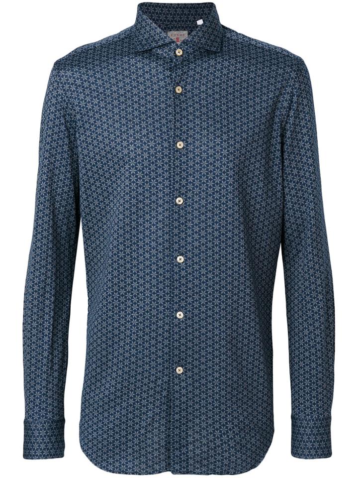 Xacus Printed Shirt - Blue