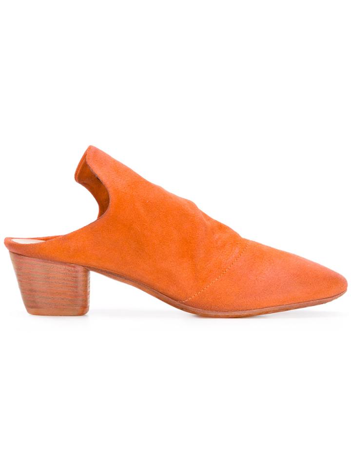 Marsèll Closed Toe Mules - Yellow & Orange