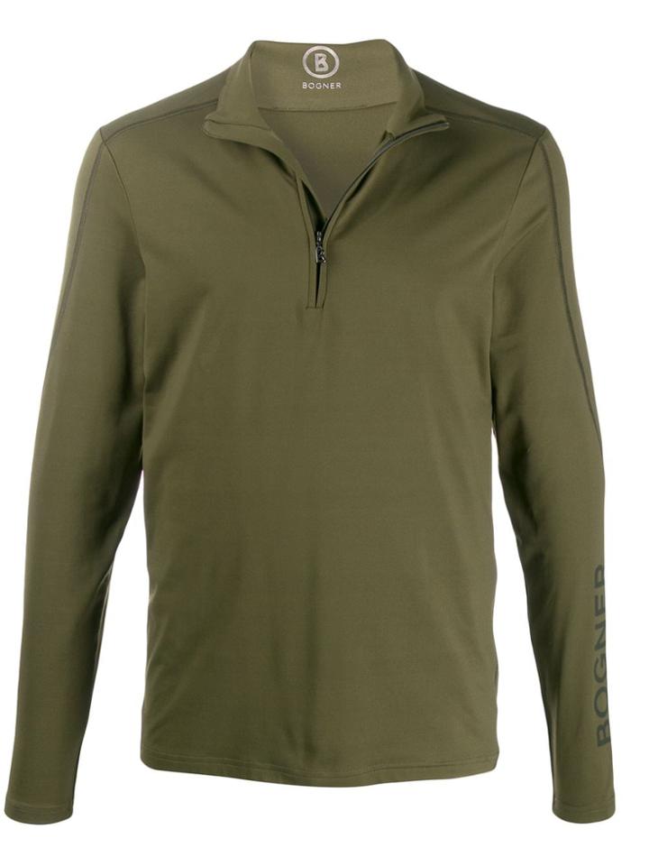 Bogner Long Sleeved Pull-over Top - Green