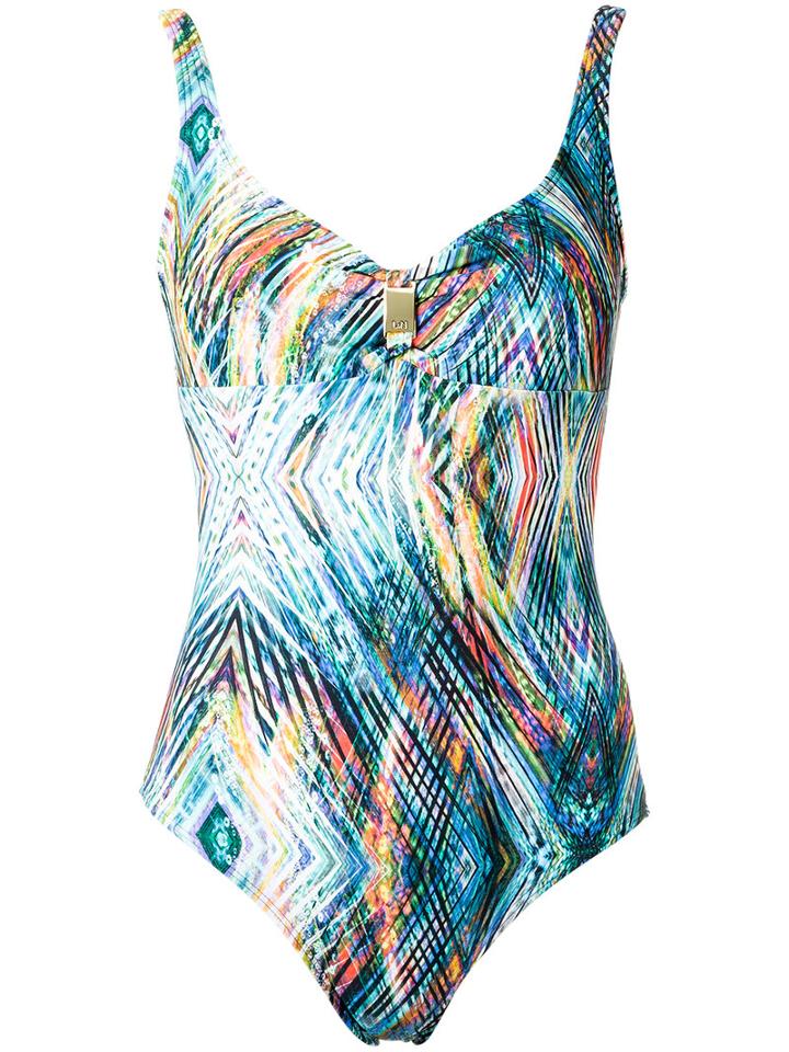Lygia & Nanny - Printed Swimsuit - Women - Polyamide/spandex/elastane - 50, Blue, Polyamide/spandex/elastane