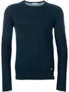 Versace Collection Medusa Intarsia Jumper, Men's, Size: Xl, Blue, Cotton/viscose/polyamide/polyester