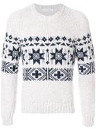 Cruciani Intarsia Cashmere Jumper - Nude & Neutrals