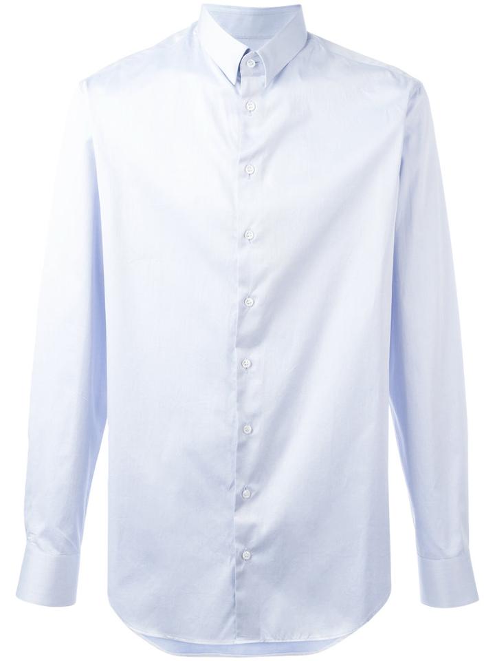 Giorgio Armani Classic Shirt, Men's, Size: Xl, Blue, Cotton