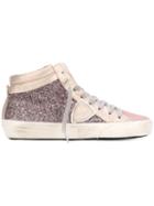 Philippe Model Glittery Metallic Hi-tops