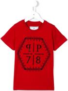 Philipp Plein Kids 'pp78' T-shirt, Boy's, Size: 8 Yrs, Red