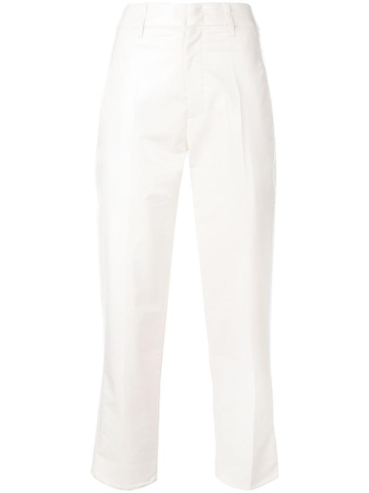 Tela High Waisted Trousers - White