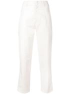 Tela High Waisted Trousers - White