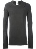 Lost & Found Rooms Exposed Seam Sweatshirt, Men's, Size: Large, Grey, Cotton