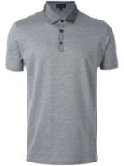 Lanvin Satin Collar Polo Shirt, Men's, Size: L, Grey, Cotton