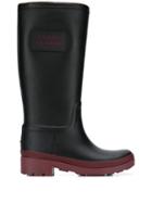 Tommy Hilfiger Logo Patch Rain Boots - Black