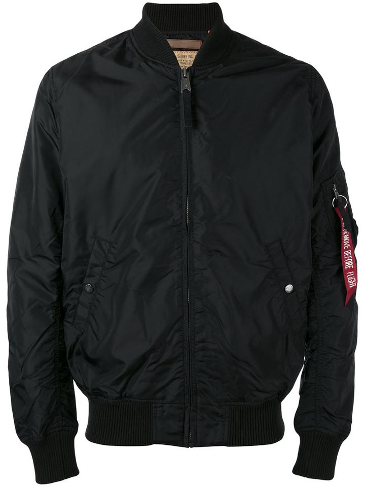 Alpha Industries - Hanging Tag Bomber Jacket - Men - Nylon - Xxl, Black, Nylon