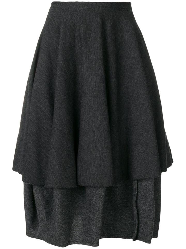 Comme Des Garçons Vintage 1990's Midi Skirt - Grey