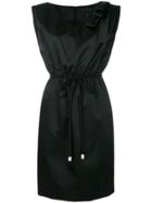 Marc Jacobs Belted Bow-embellished Dress - Black