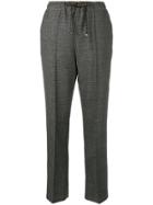 Fendi Microcheck Drawstring Trousers - Blue