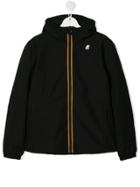 K Way Kids Logo Patch Jacket - Black