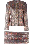 Yves Saint Laurent Vintage Lame Two Piece Suit - Multicolour