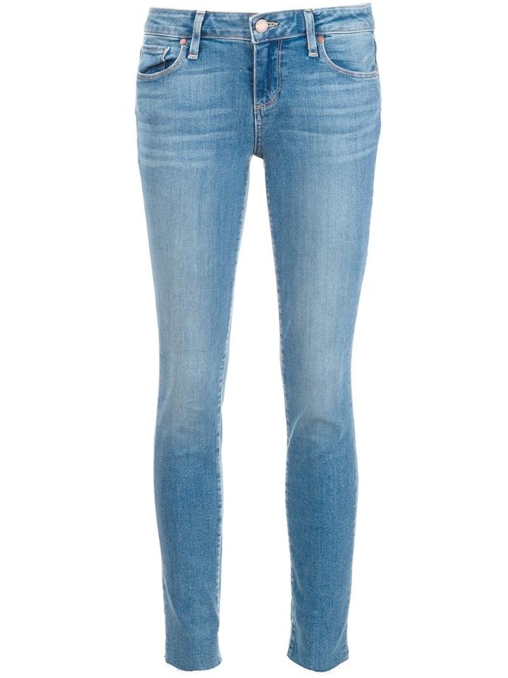 Paige Skinny Jeans, Women's, Size: 26, Blue, Cotton/polyester/spandex/elastane