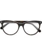 Stella Mccartney Eyewear Cat Eye Frame Glasses - Brown