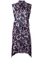 Christian Wijnants - Sleeveless Floral Print Dress - Women - Cupro/viscose - 38, Black, Cupro/viscose
