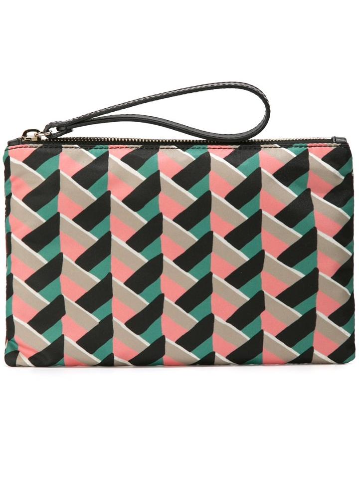 Red Valentino Geometric Print Clutch, Women's