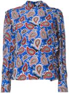 Dodo Bar Or - Paisley Print Blouse - Women - Silk - 40, Blue, Silk