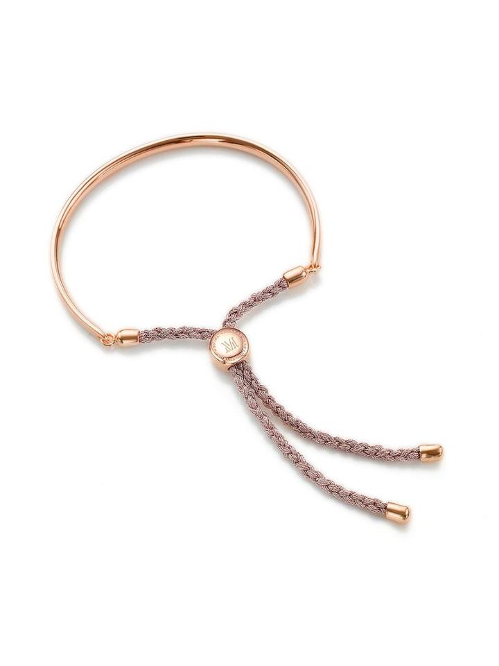 Monica Vinader Fiji Rose Metallica Bracelet - Pink