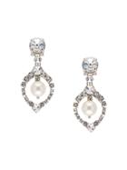 Miu Miu Crystal Embellished Earrings - Metallic