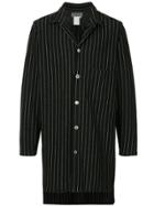 Yohji Yamamoto Vintage Long Pinstripe Shirt - Black