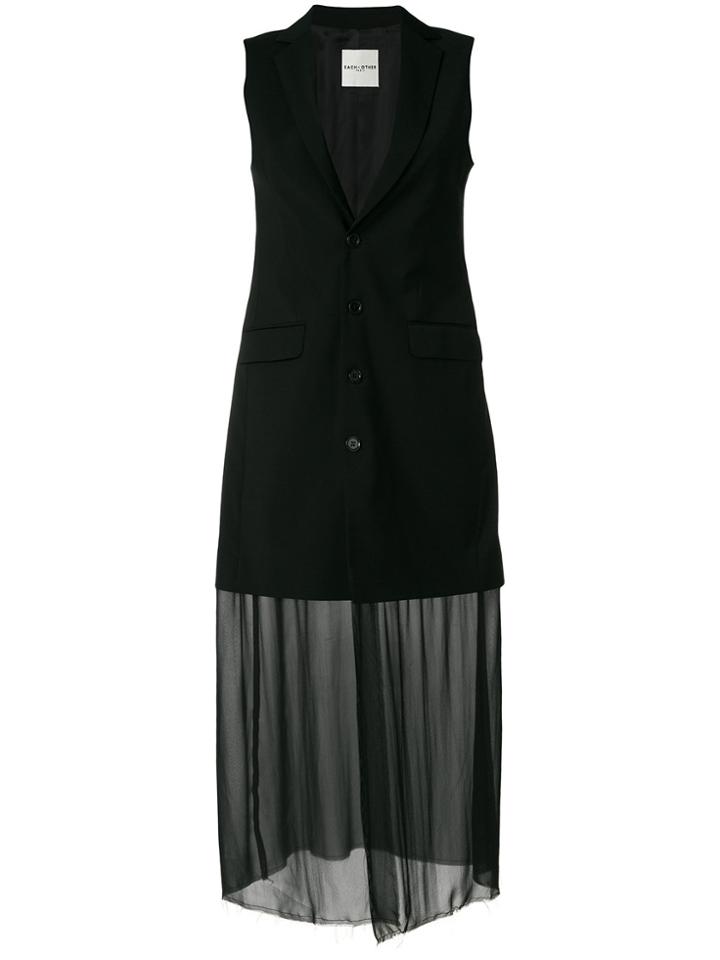 Each X Other Sleeveless Single-breasted Jacket - Black