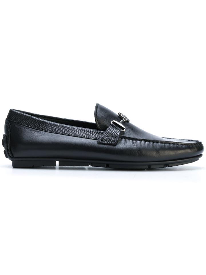 Roberto Cavalli Buckled Loafers - Black