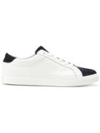 Eleventy Contrast Lace-up Sneakers - White