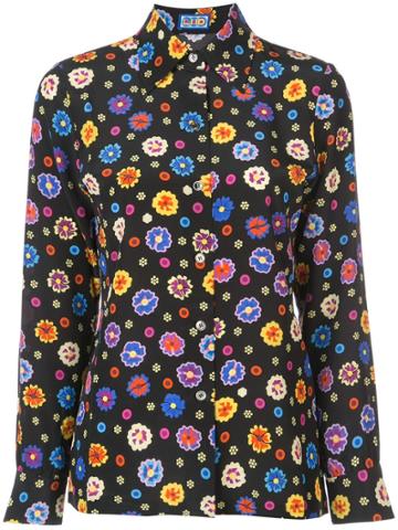 Lhd Floral Print Shirt - Black