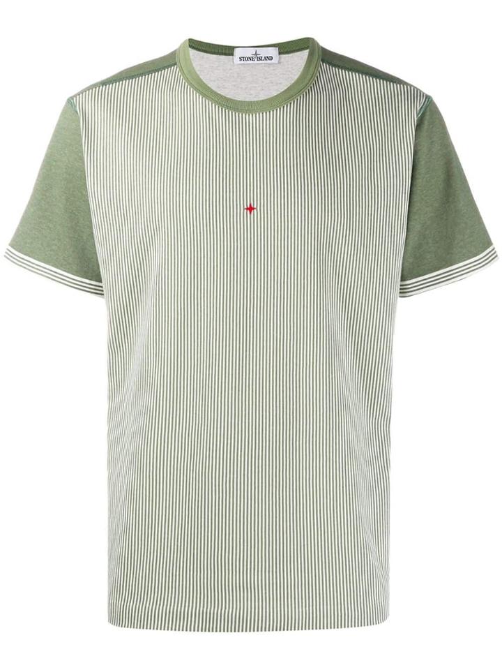 Stone Island Striped T-shirt - Green