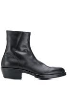 Premiata Low Heel Ankle Boots - Black