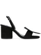 Jacquemus Ankle Length Sandals - Black