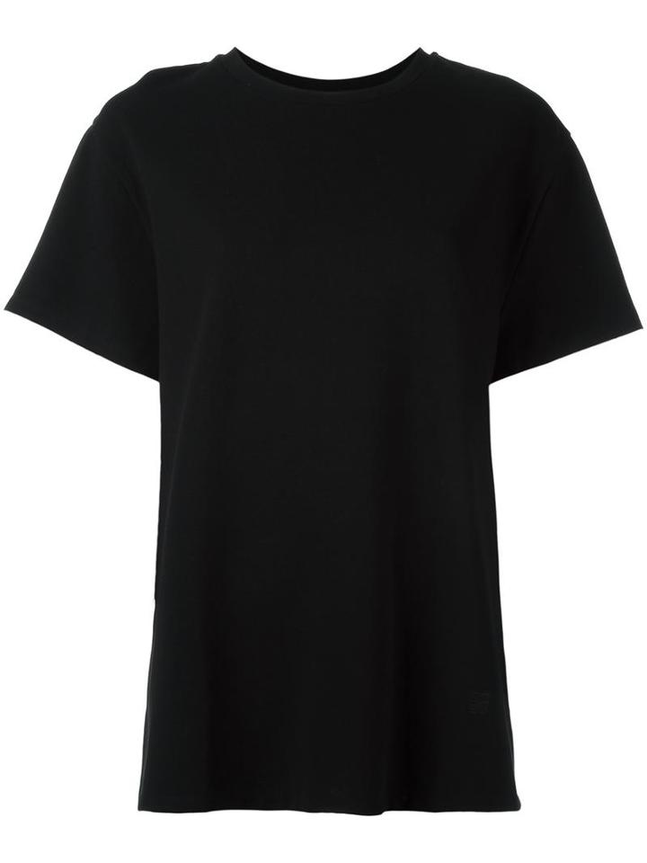 Toteme Plain T-shirt, Women's, Size: Small, Black, Polyamide/viscose/spandex/elastane