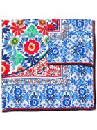 Escada Floral Print Scarf - White