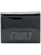 Miu Miu Logo Plaque Purse - Black