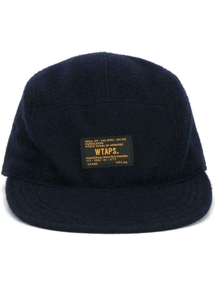 Wtaps Commander Cap, Men's, Blue, Wool
