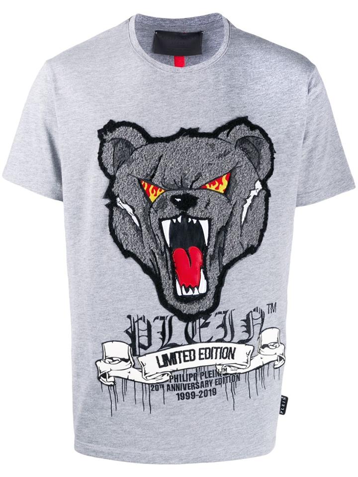 Philipp Plein Teddy Bear T-shirt - Grey