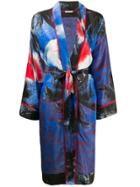 P.a.r.o.s.h. Kimono Style Coat - Blue