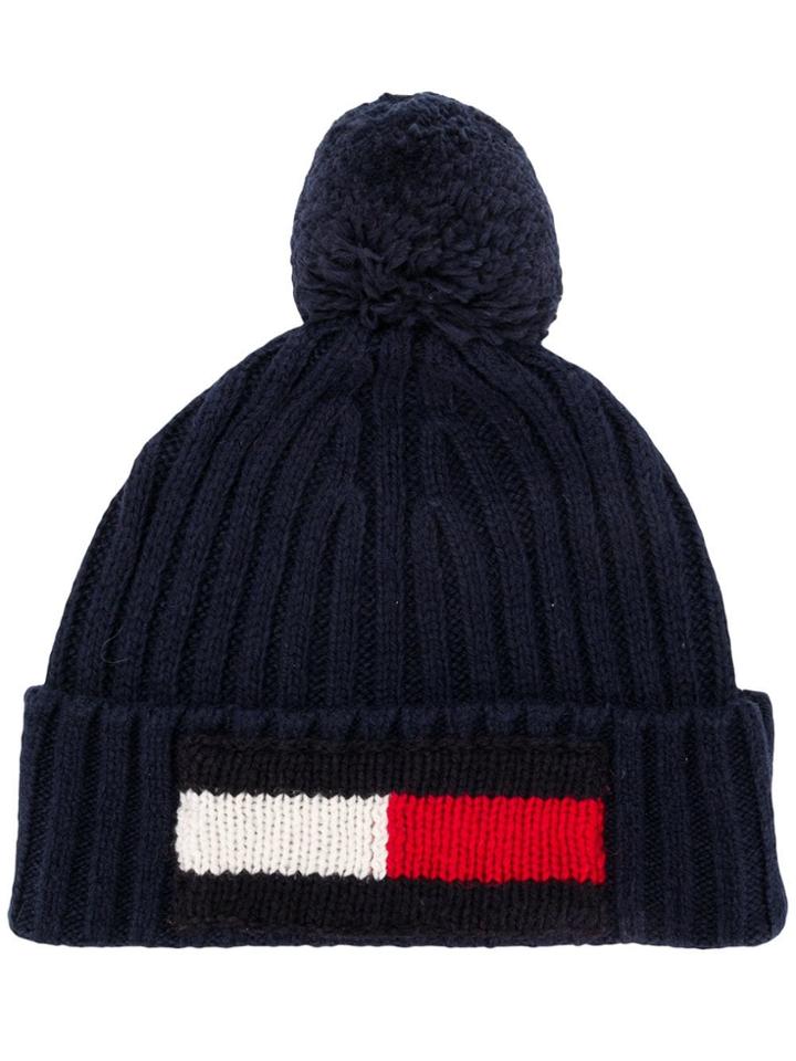 Tommy Hilfiger Flag Beanie - Blue