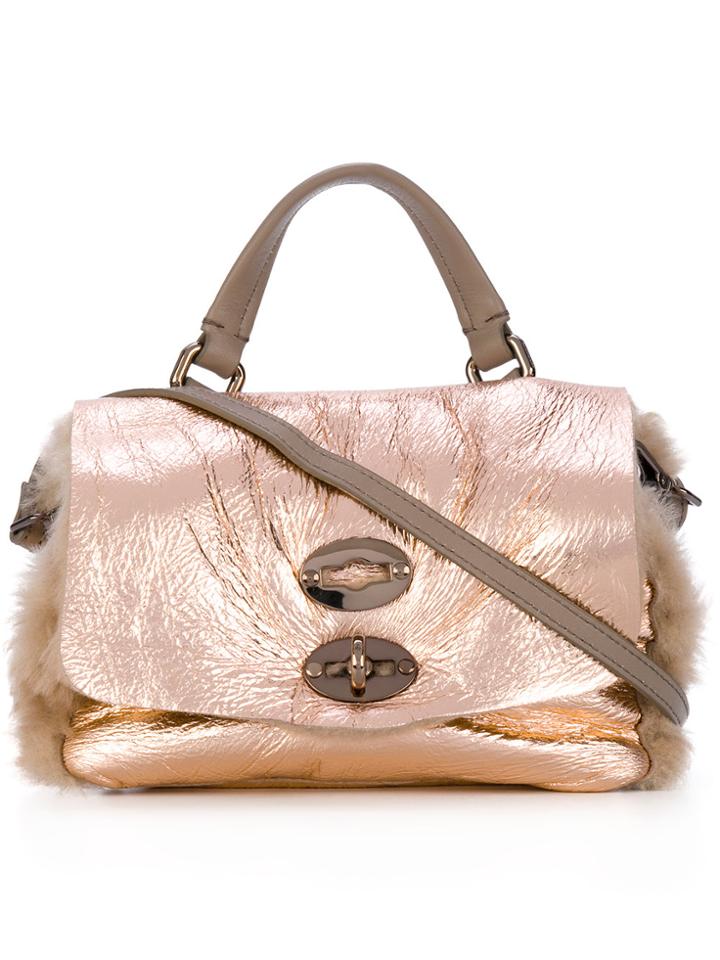 Zanellato Mini Fur Bag - Metallic