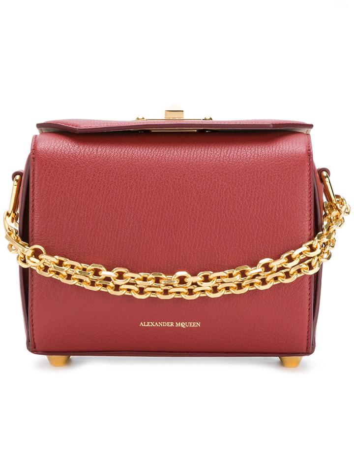 Alexander Mcqueen Box Shoulder Bag - Red