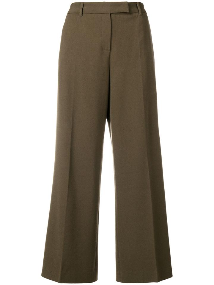 Prada Vintage 1990's Wide Leg Trousers - Brown