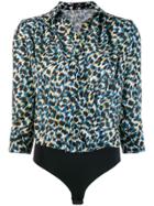 Elisabetta Franchi Abstract Print Shirt - Black