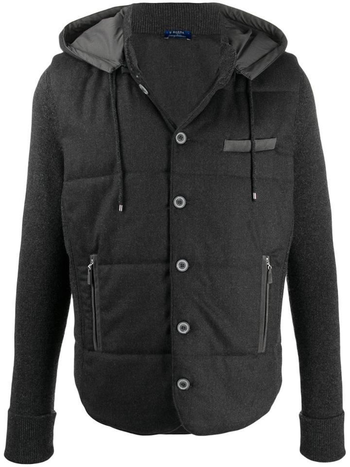 Barba Wool Padded Jacket - Grey