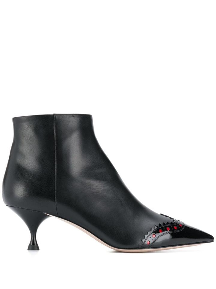 Miu Miu Pointed Toe Boots - Black