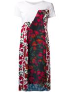 Dondup Floral Print Dress, Women's, Size: 38, Black, Cotton/viscose